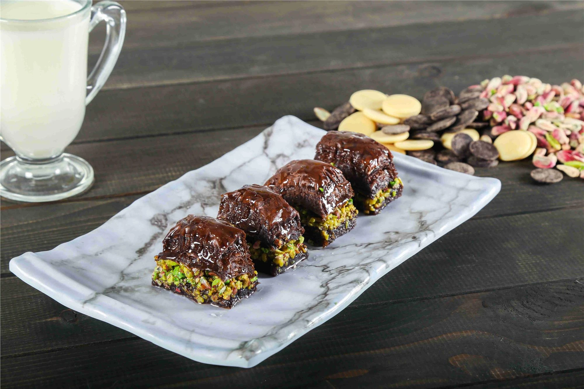 Antep Fıstıklı ve Kakaolu Baklava